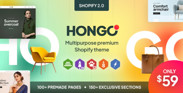 Hongo WordPress Theme Review: Modern, Versatile, and Packed with Features for eCommerce Success 1 Hongo Theme 1